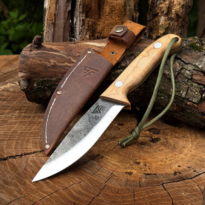 Hand-Forged Camping Knife, 12 cm / 4.72 in - 1