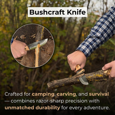 Hand - Forged Camping Knife, 12.5 cm (4.9 inches) - 7