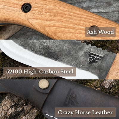 Hand-Forged Camping Knife, 12.5 cm (4.9 inches) - 6