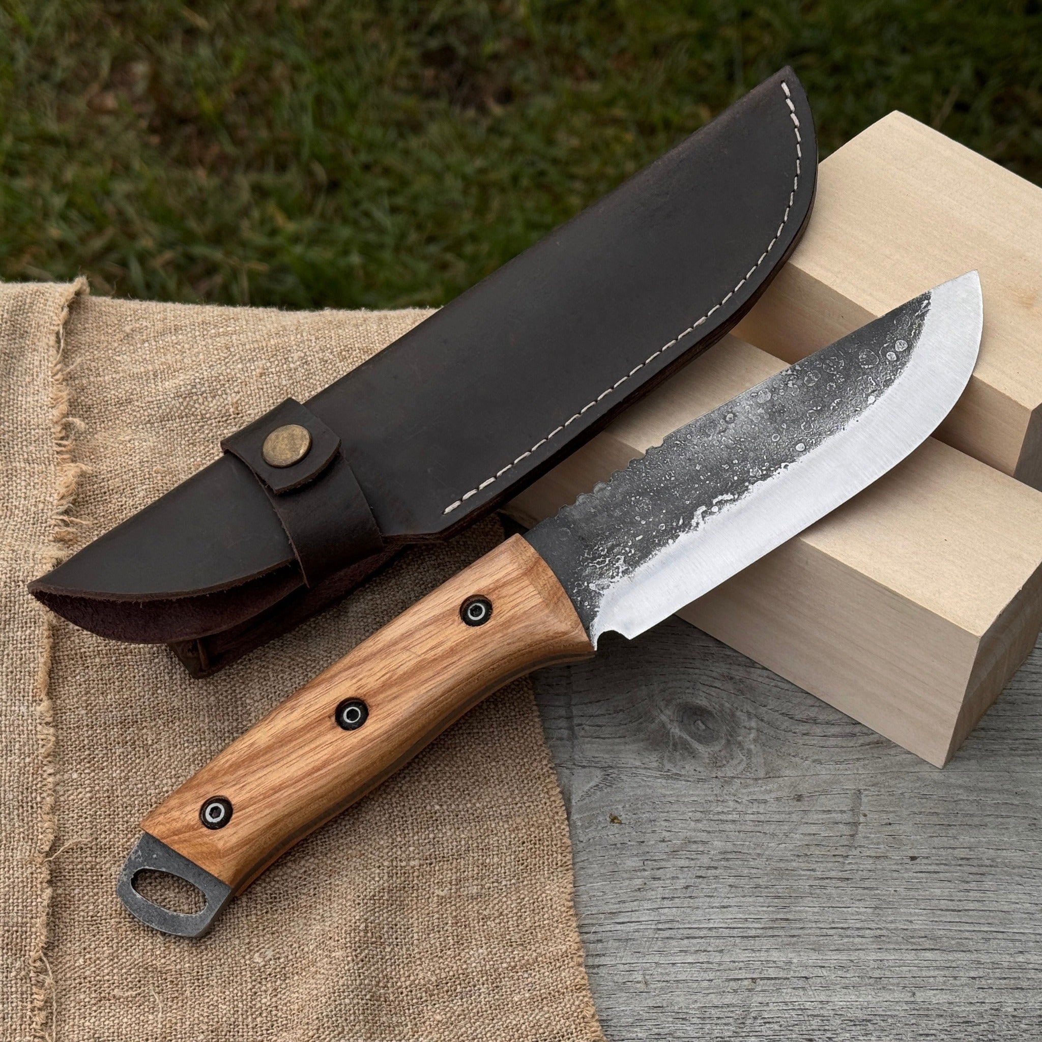 Hand - Forged Camping Knife, 12.5 cm (4.9 inches) - 1
