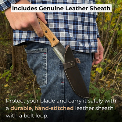 Hand - Forged Camping Knife, 12.5 cm (4.9 inches) - 4