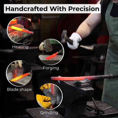 Hand - Forged Camping Knife, 12.5 cm (4.9 inches) - 8