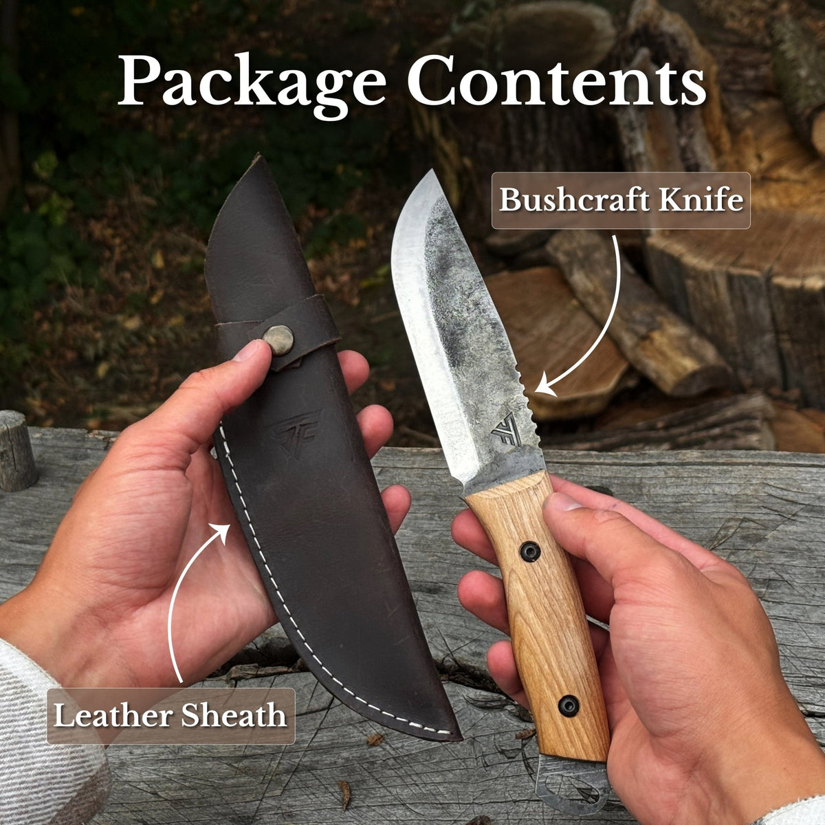 Hand-Forged Camping Knife, 12.5 cm (4.9 inches) - 8