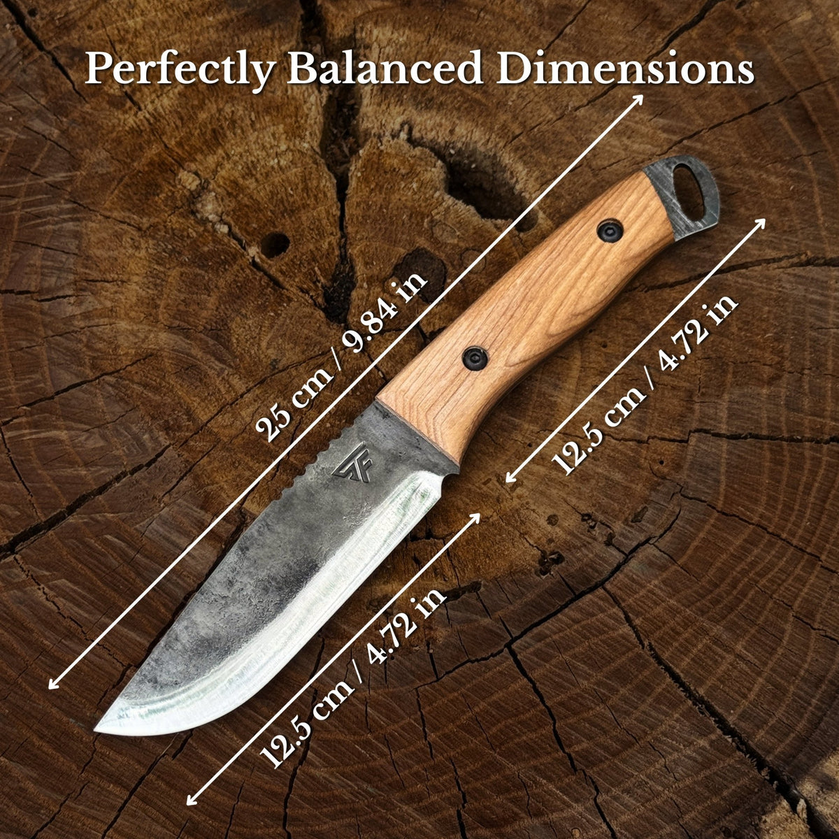 Hand-Forged Camping Knife, 12.5 cm (4.9 inches) - 2