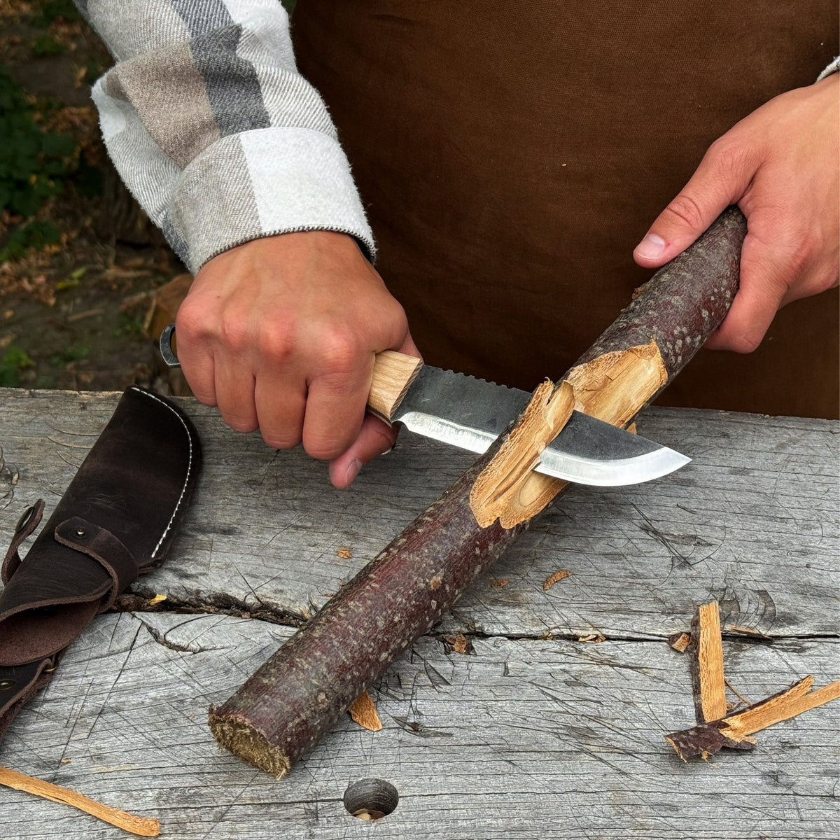 Hand-Forged Camping Knife, 12.5 cm (4.9 inches) - 5