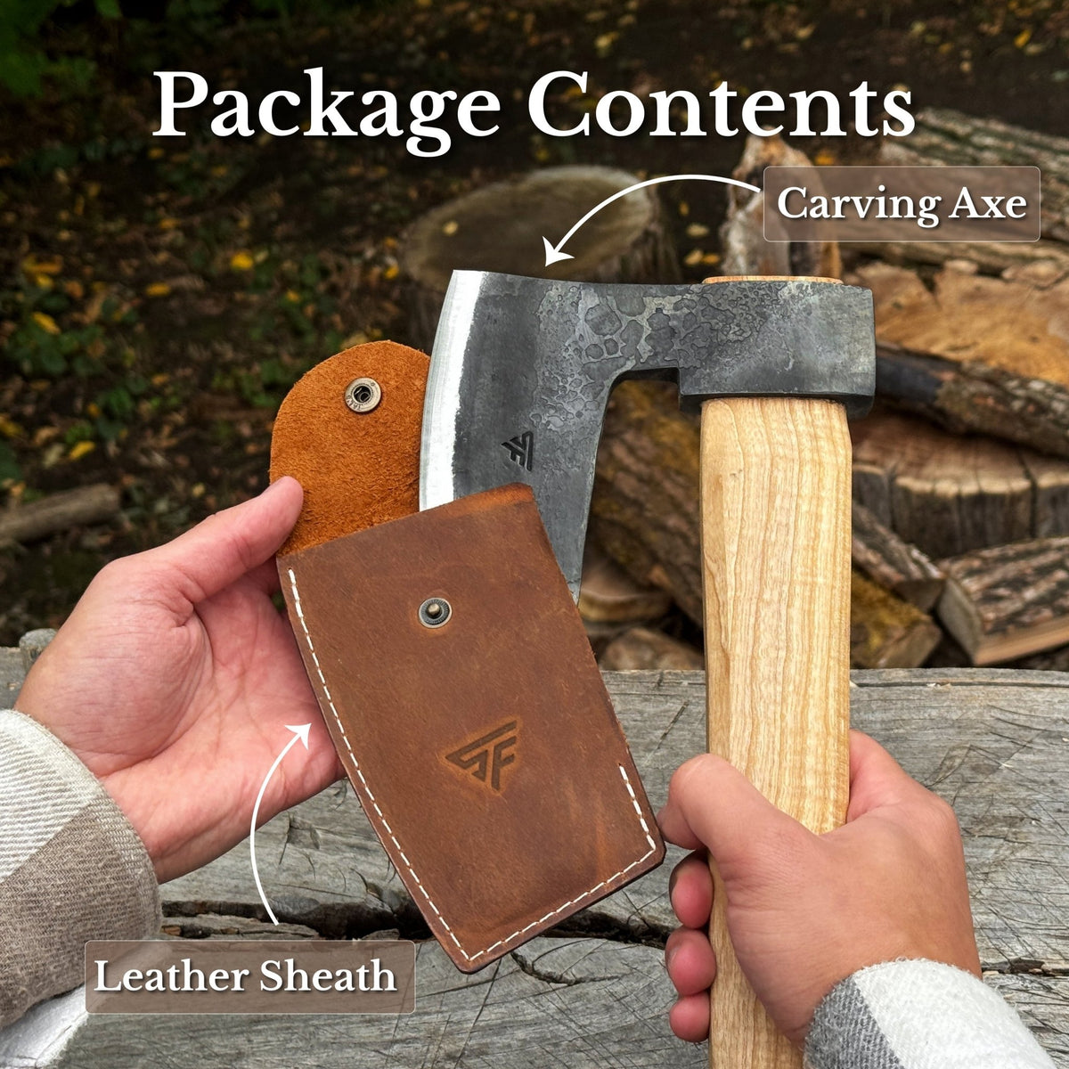 Hand-Forged Carpenter's Axe with Belt Loop, 0.84 kg (1.85 lb) - 9