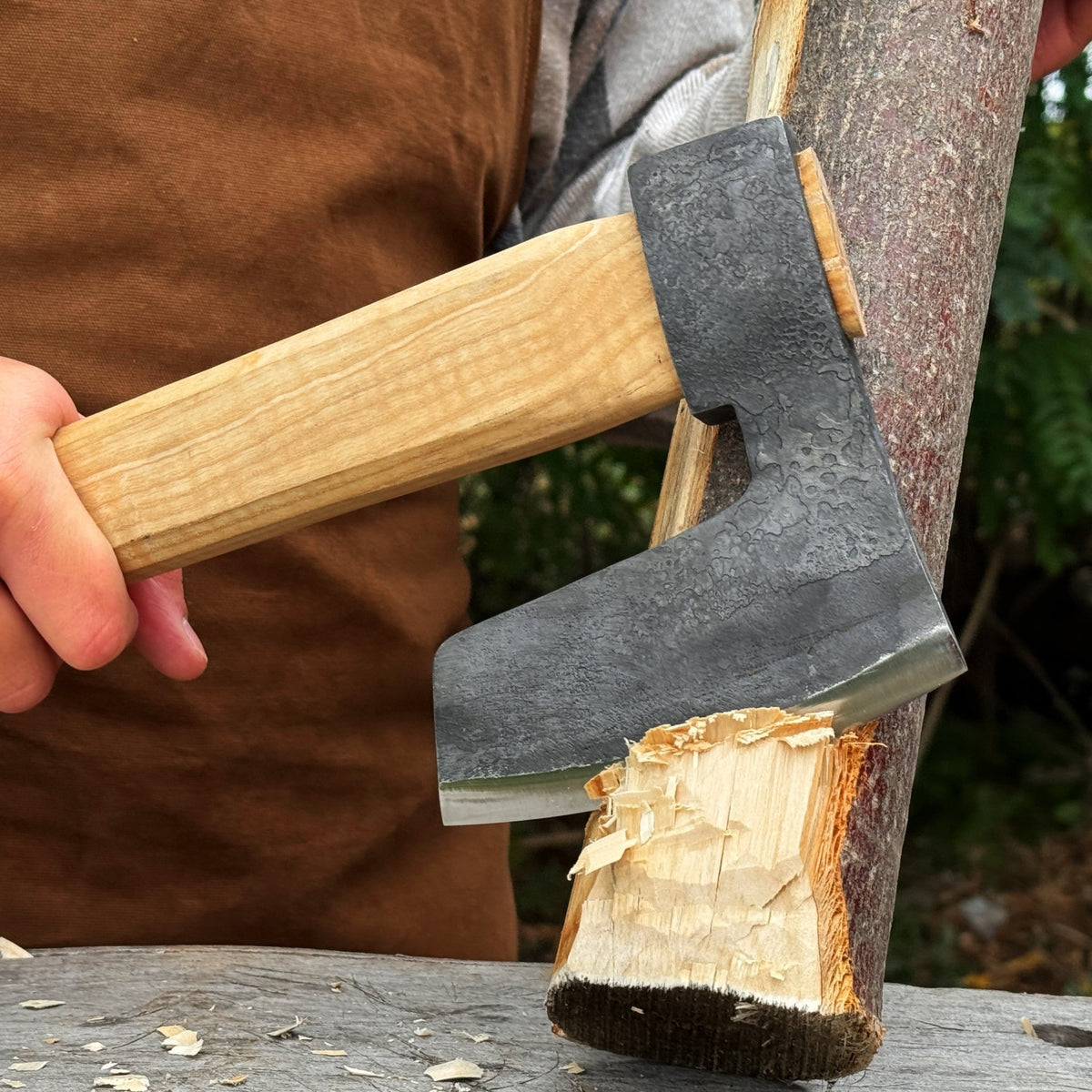 Hand-Forged Carpenter's Axe with Belt Loop, 0.84 kg (1.85 lb) - 5