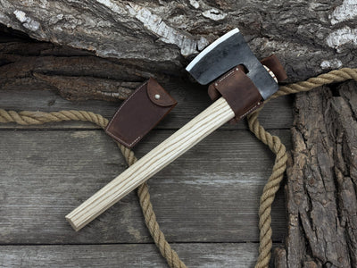 Hand - Forged Carpenter's Axe with Belt Loop, 0.84 kg (1.85 lb) - 1