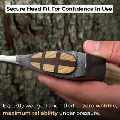 Hand - Forged Carpenter's Axe with Leather Sheath, 0.84 kg (1.85 lb) - 6