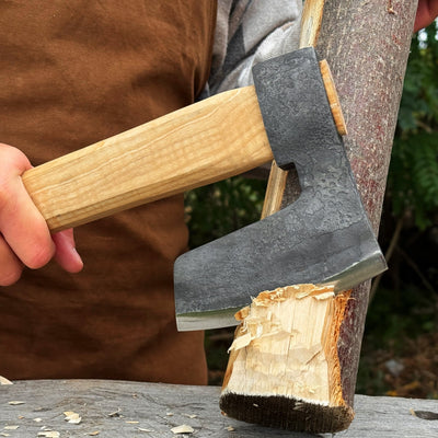 Hand-Forged Carpenter's Axe with Leather Sheath, 0.84 kg (1.85 lb) - 5