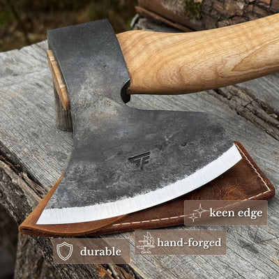 Hand-Forged Carving Axe, 1.05 kg (2.31 Ib) - 3