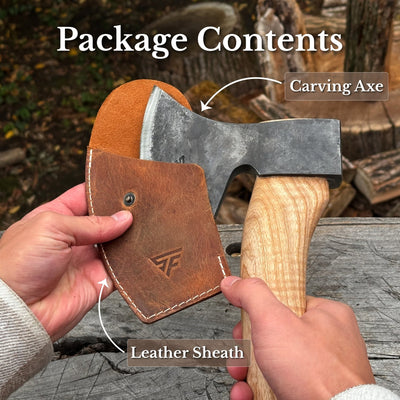 Hand-Forged Carving Axe, 1.05 kg (2.31 Ib) - 8