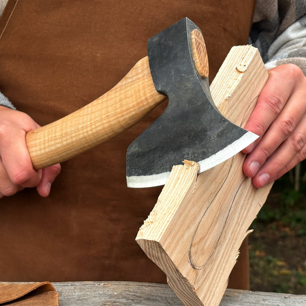 Hand-Forged Carving Axe, 1.05 kg (2.31 Ib) - 4
