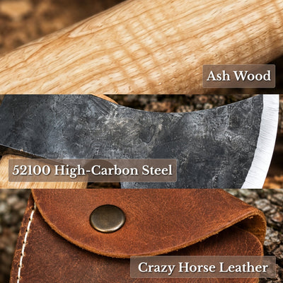 Hand-Forged Carving Axe, 1.05 kg (2.31 Ib) - 6