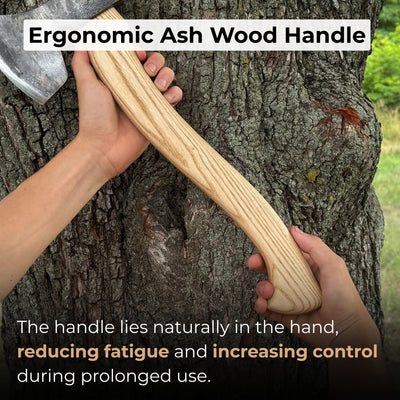 Hand - Forged Carving Axe, 1.05 kg (2.31 Ib) - 4