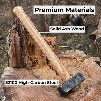 Hand-Forged Double Blacksmith's Hammer, 1 kg (2.2 lbs) - 4