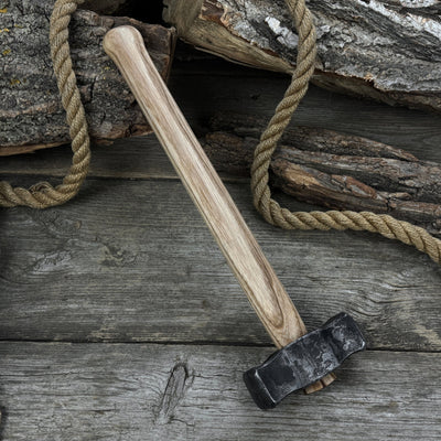 Hand - Forged Double Blacksmith's Hammer, 1 kg (2.2 lbs) - 3