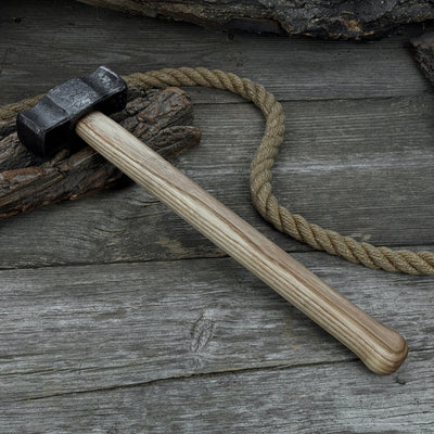 Hand - Forged Double Blacksmith's Hammer, 1 kg (2.2 lbs) - 4