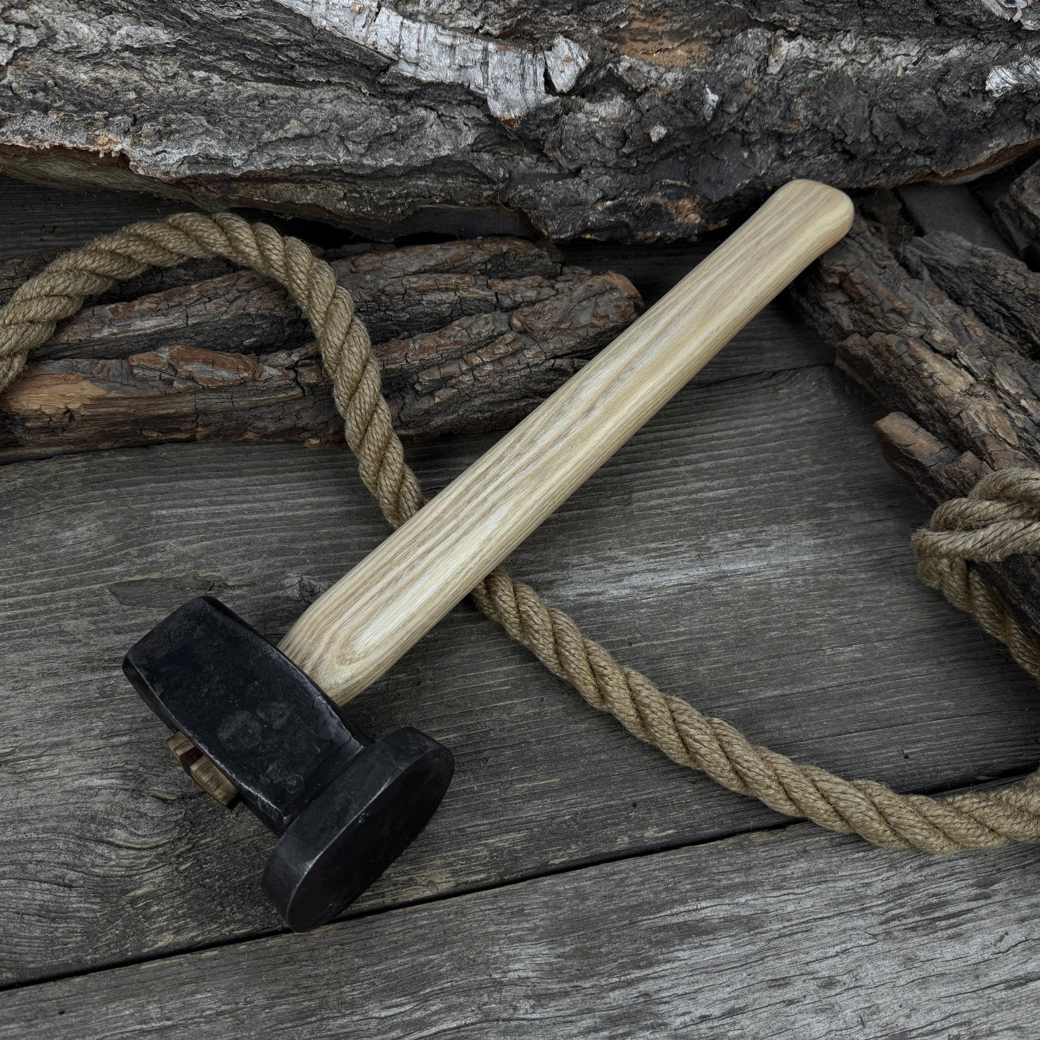 Hand - Forged Double Blacksmith's Hammer, 1.5 kg (3.3 lbs) - 6