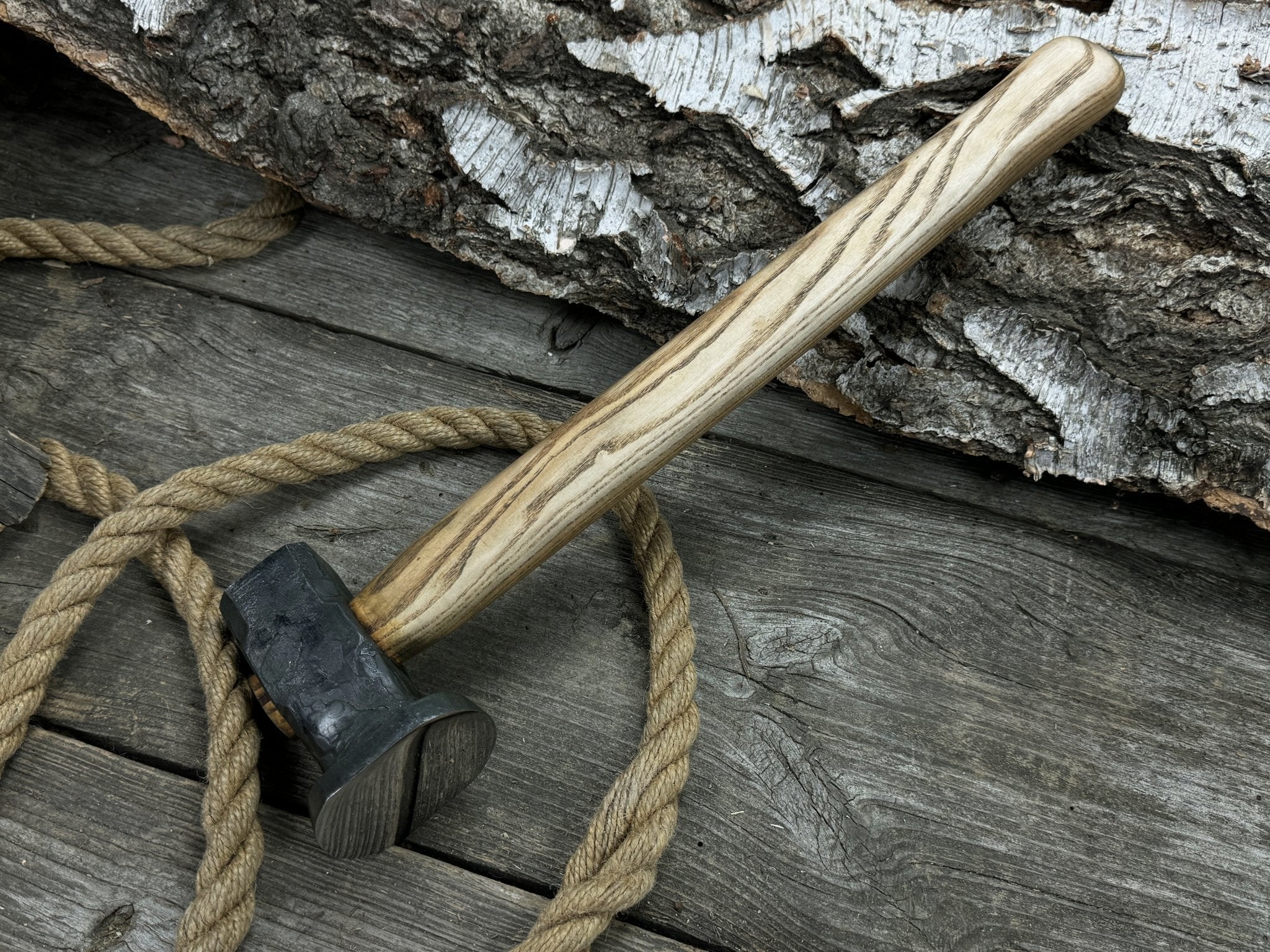 Hand - Forged Double Blacksmith's Hammer, 1.5 kg (3.3 lbs) - 7