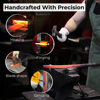 Hand - Forged Knife for Mushroom Foraging, 8 cm (3.15 inches) - 8