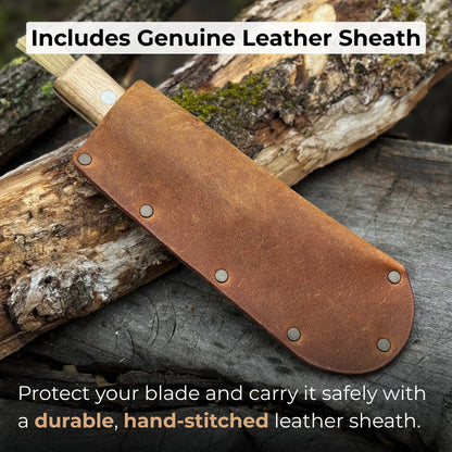 Hand - Forged Knife for Mushroom Foraging, 8 cm (3.15 inches) - 4