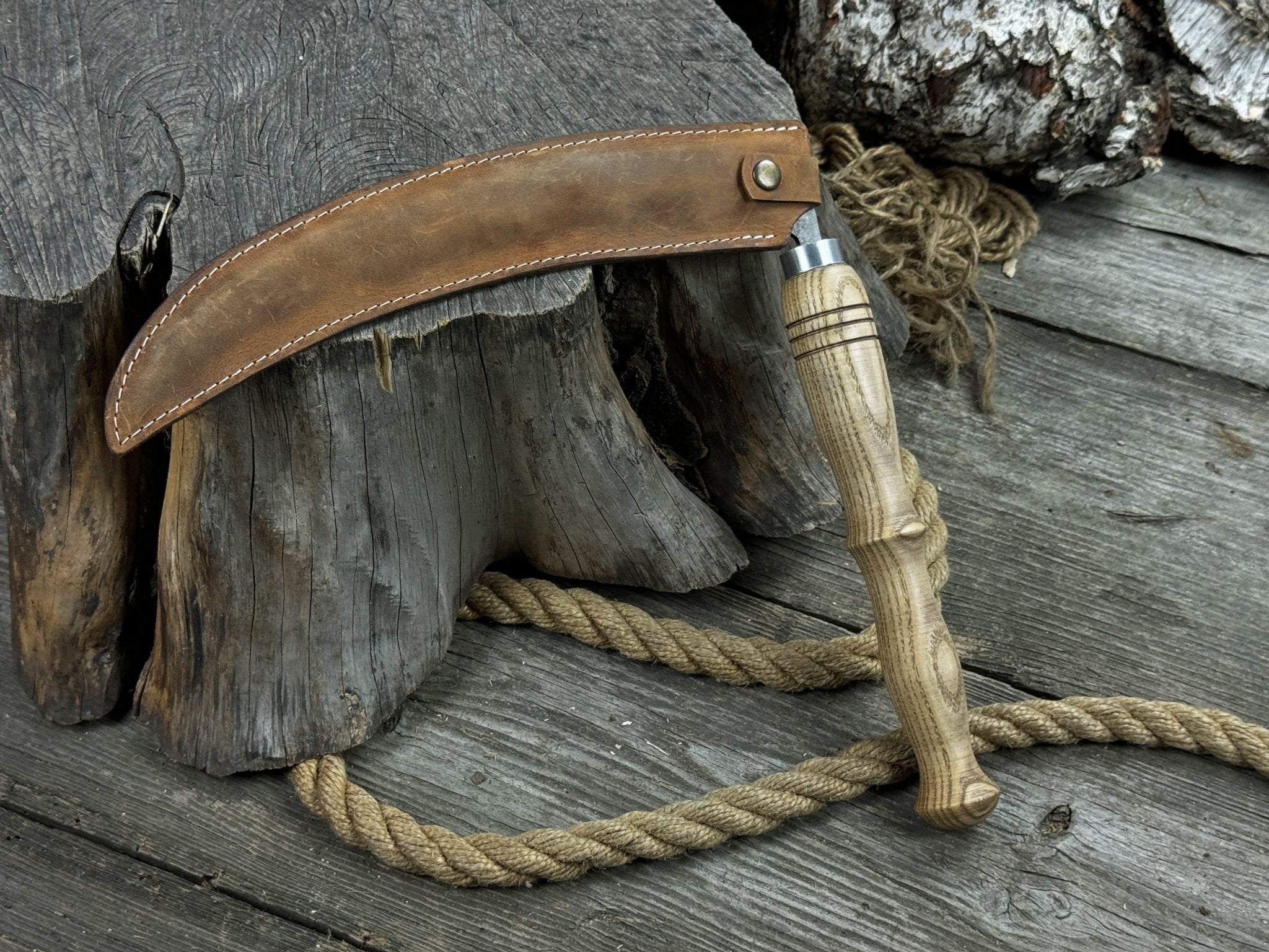 Hand - Forged Large Scythe, 26 cm (10.24 inches) - 3