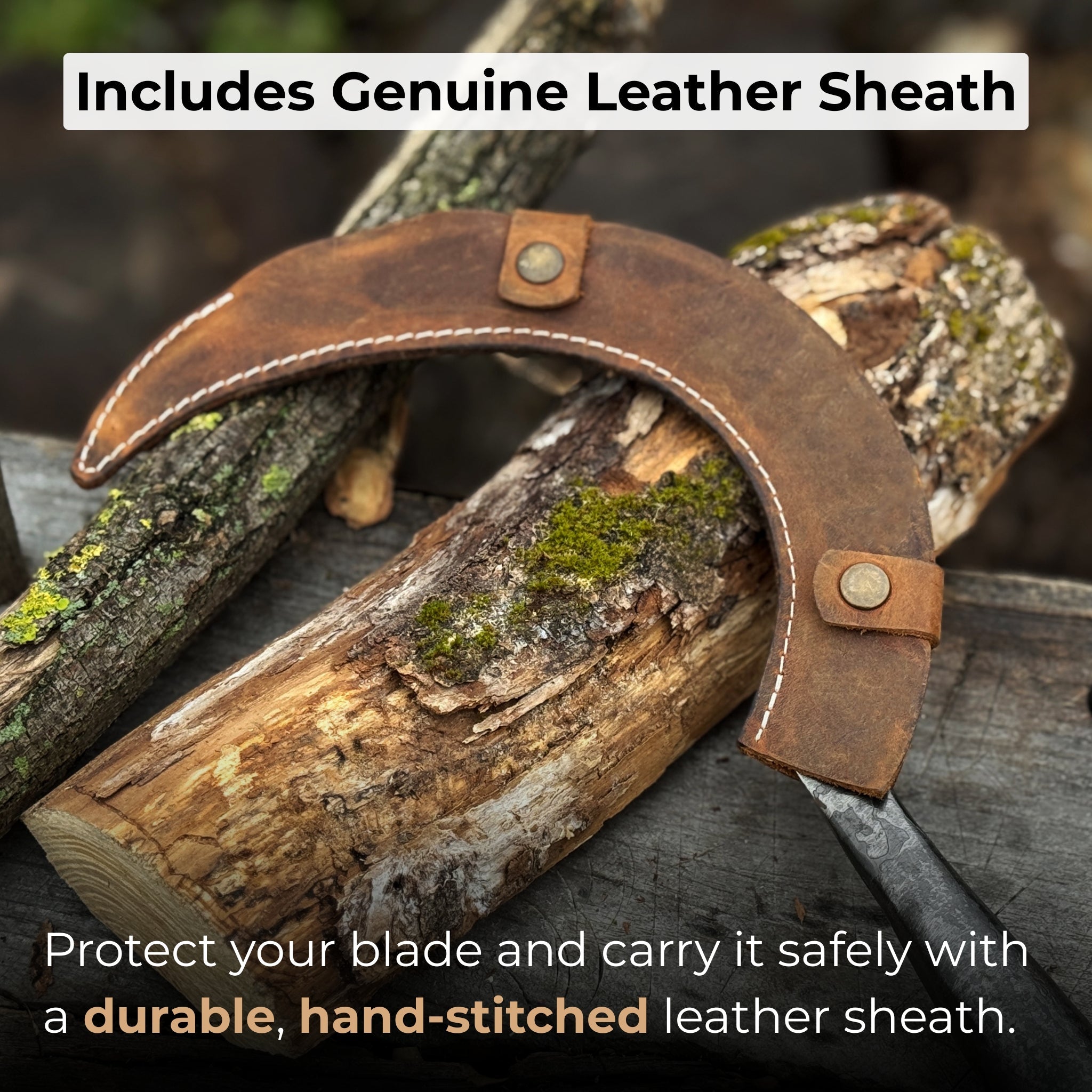 Hand-Forged Large Sickle, ⌀19 cm (7.5 inches) - 4