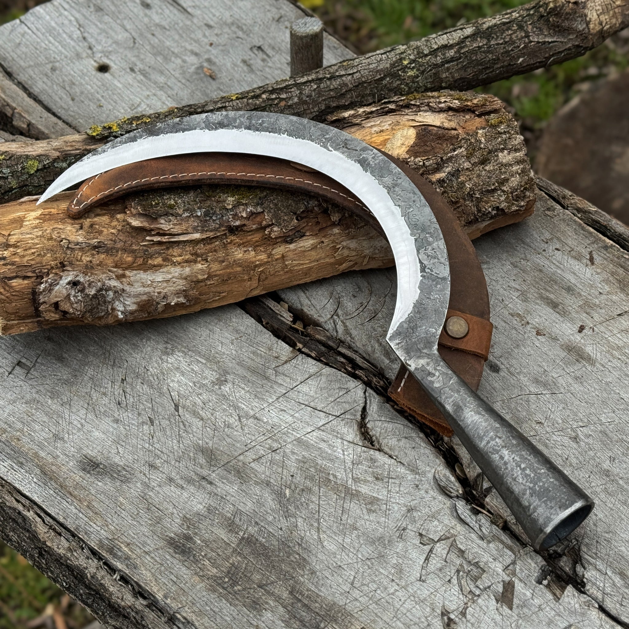 Hand - Forged Large Sickle, ⌀19 cm (7.5 inches) - 16