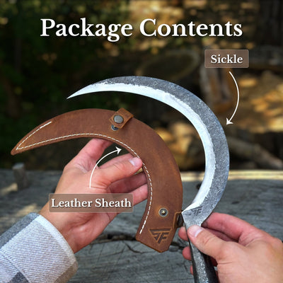 Hand-Forged Large Sickle, ⌀19 cm (7.5 inches) - 8