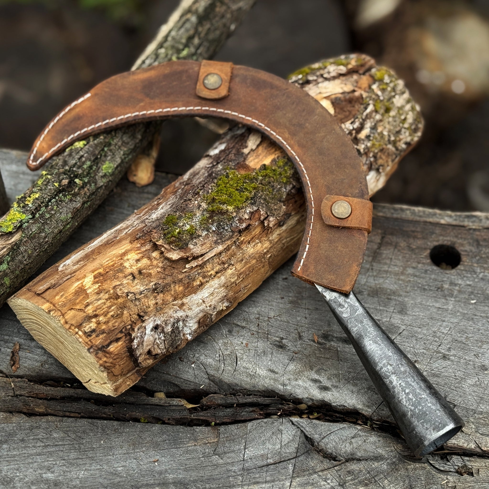Hand - Forged Large Sickle, ⌀19 cm (7.5 inches) - 14