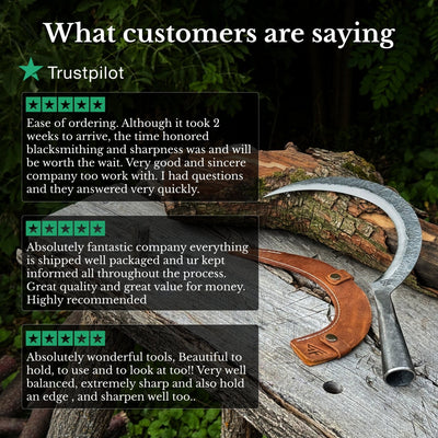 Hand-Forged Large Sickle, ⌀19 cm (7.5 inches) - 10