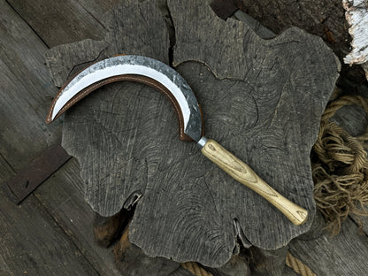 Hand - Forged Large Sickle, ⌀19 cm (7.5 inches) - 7