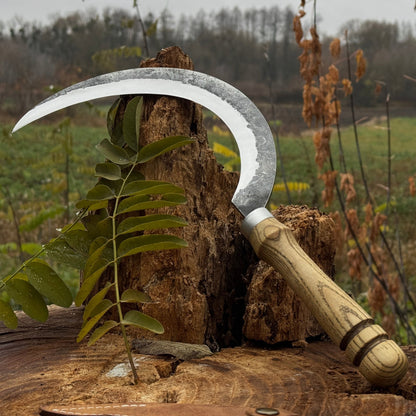 Hand - Forged Large Sickle, ⌀19 cm (7.5 inches) - 15
