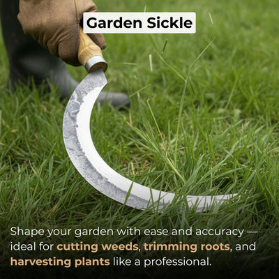 Hand - Forged Large Sickle, ⌀19 cm (7.5 inches) - 7