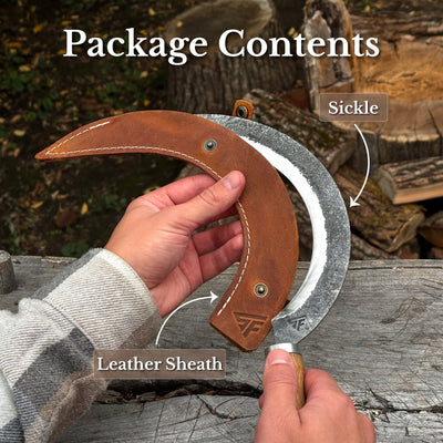 Hand-Forged Large Sickle, ⌀19 cm (7.5 inches) - 9