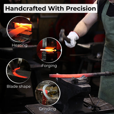 Hand - Forged Large Sickle, ⌀19 cm (7.5 inches) - 8