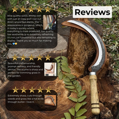 Hand - Forged Large Sickle, ⌀19 cm (7.5 inches) - 9