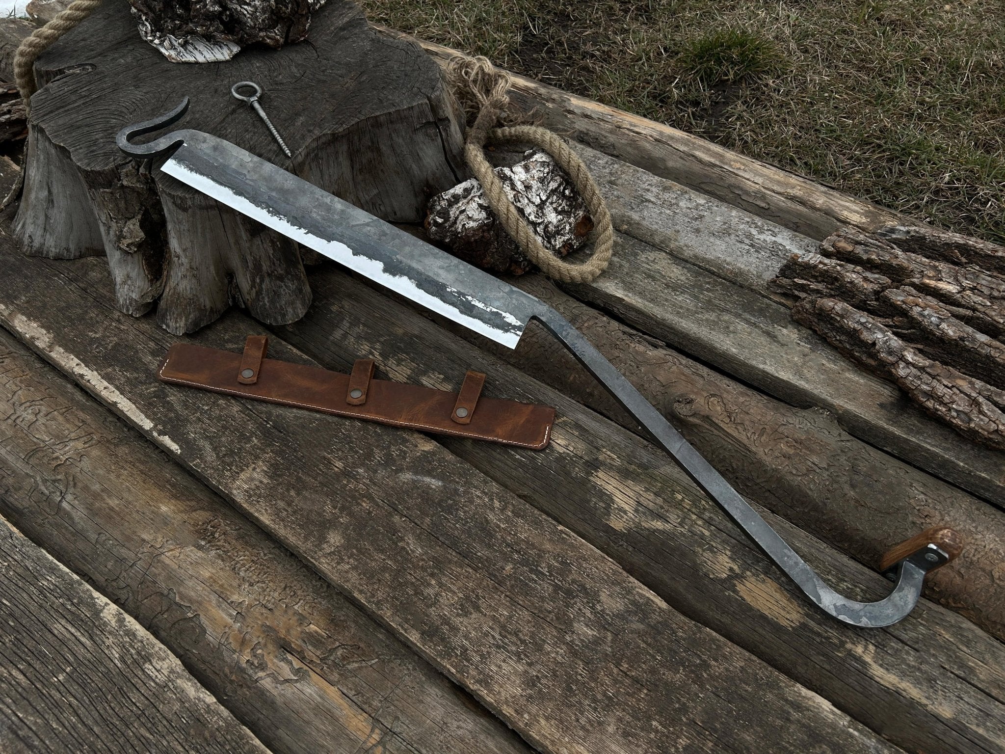 Hand - Forged Large Stock Knife - Cloggers Knife - 1