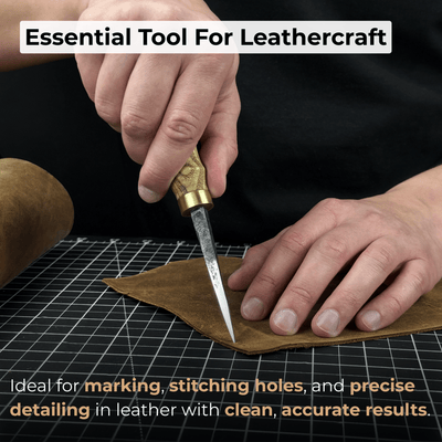 Hand - Forged Leather Awl - 2