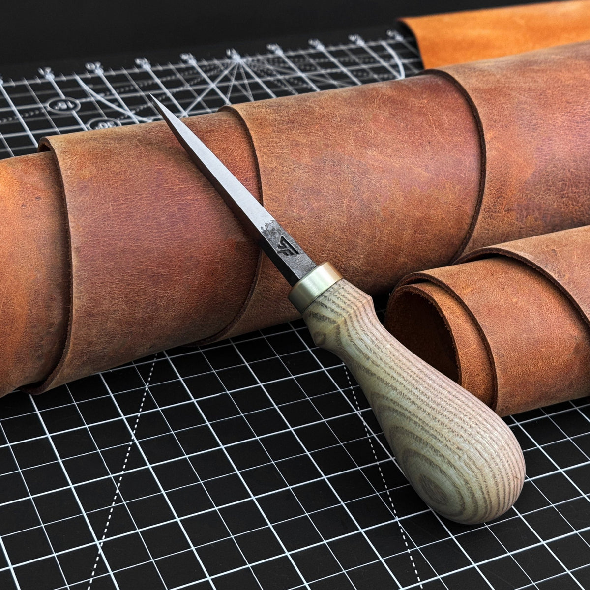 Hand-Forged Leather Awl - 1