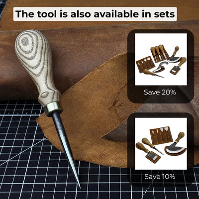 Hand - Forged Leatherworking Awl - 11