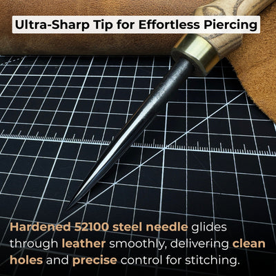 Hand - Forged Leatherworking Awl - 4