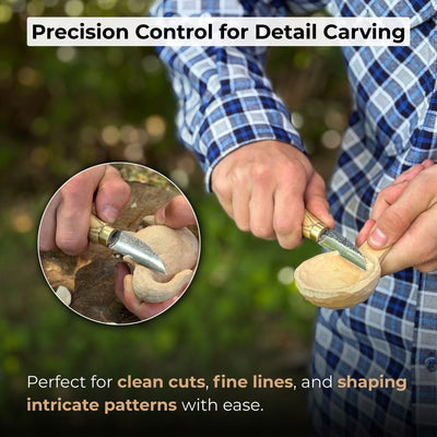 Hand - Forged Roughing Knife, Blade 5 cm (1.97 inches) - 7