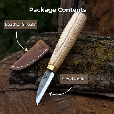 Hand-Forged Roughing Knife, Blade 5 cm (1.97 inches) - 10