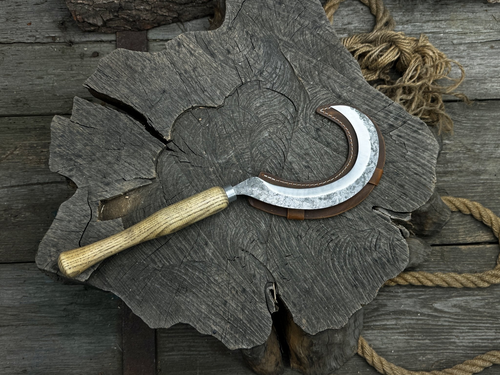 Hand - Forged Sickle, ⌀11.5 cm (4.5 inches) - 8