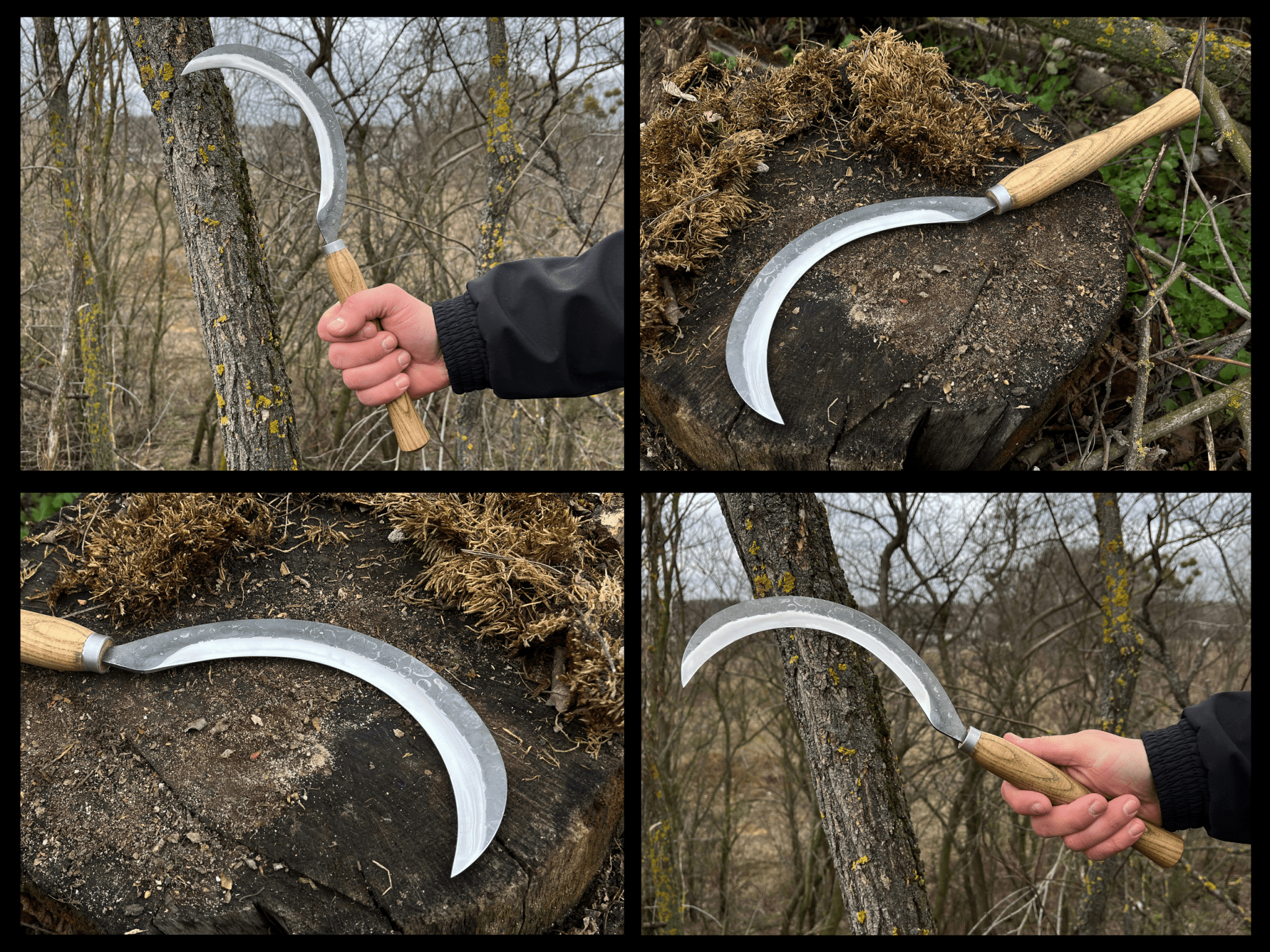 Hand - Forged Sickle, ⌀17.5 cm (6.9 inches) - 4