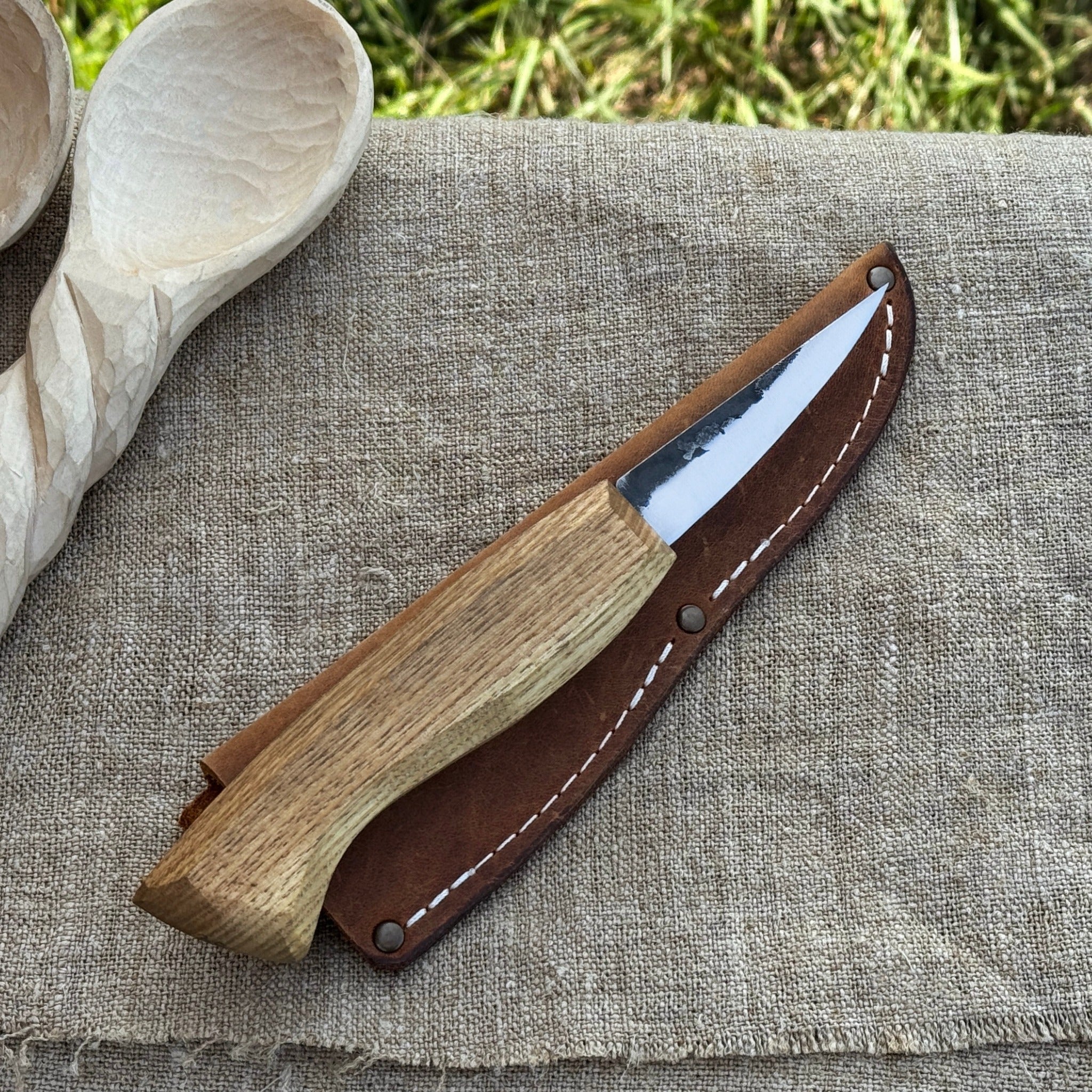 Hand - Forged Sloyd Knife, 7.5 cm (2.95 inches) - 1