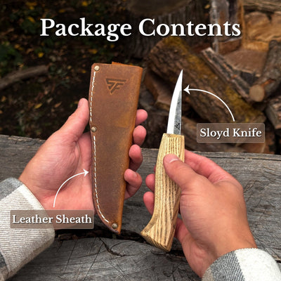 Hand-Forged Sloyd Knife, 7.5 cm (2.95 inches) - 9