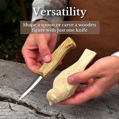 Hand-Forged Sloyd Knife, 7.5 cm (2.95 inches) - 10